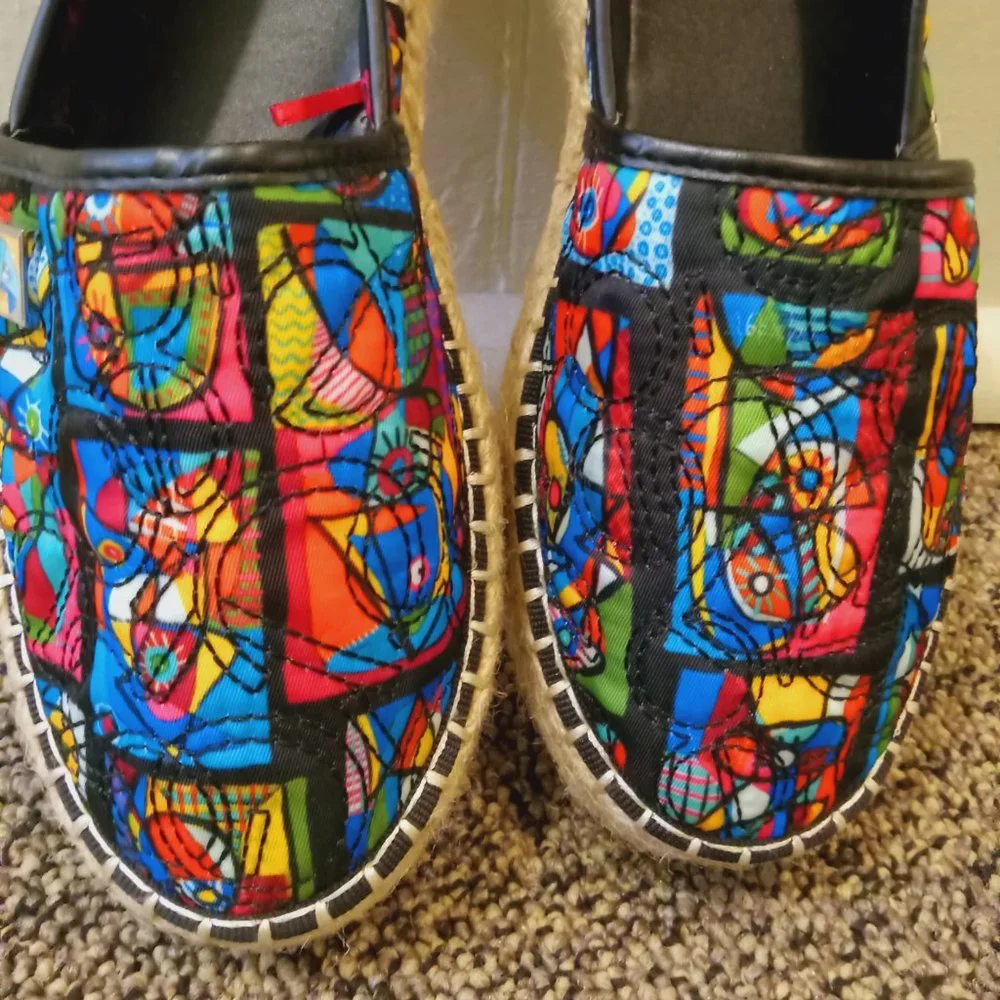 Clōe colorful quilted espidrills